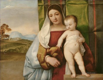 ジプシー マドンナ ティツィアーノ ティツィアーノ Oil Paintings